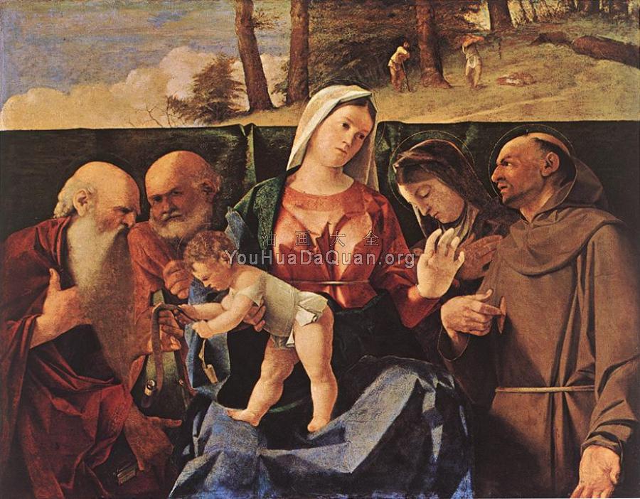 Madonna and Child with Saints - 洛伦佐·洛图